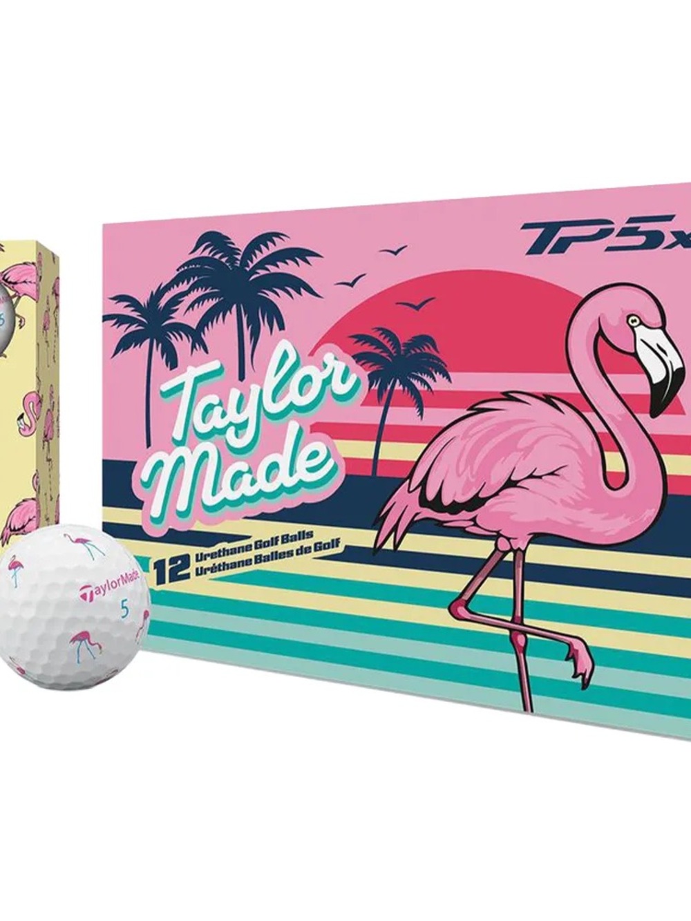 TaylorMade TP5x Pix Golf Balls - Flamingo 1 Doz